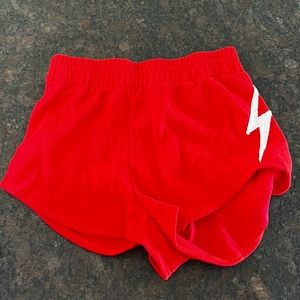 Aviator Nation - Bolt Stitch Lounger Shorts - Red/White. XS size.
